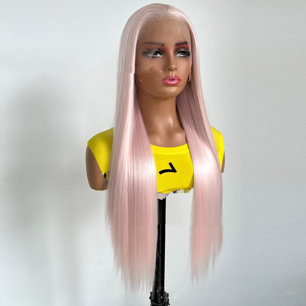 European And American Women's Pure Color All-matching Fashion Long Straight Hair Natural Wig