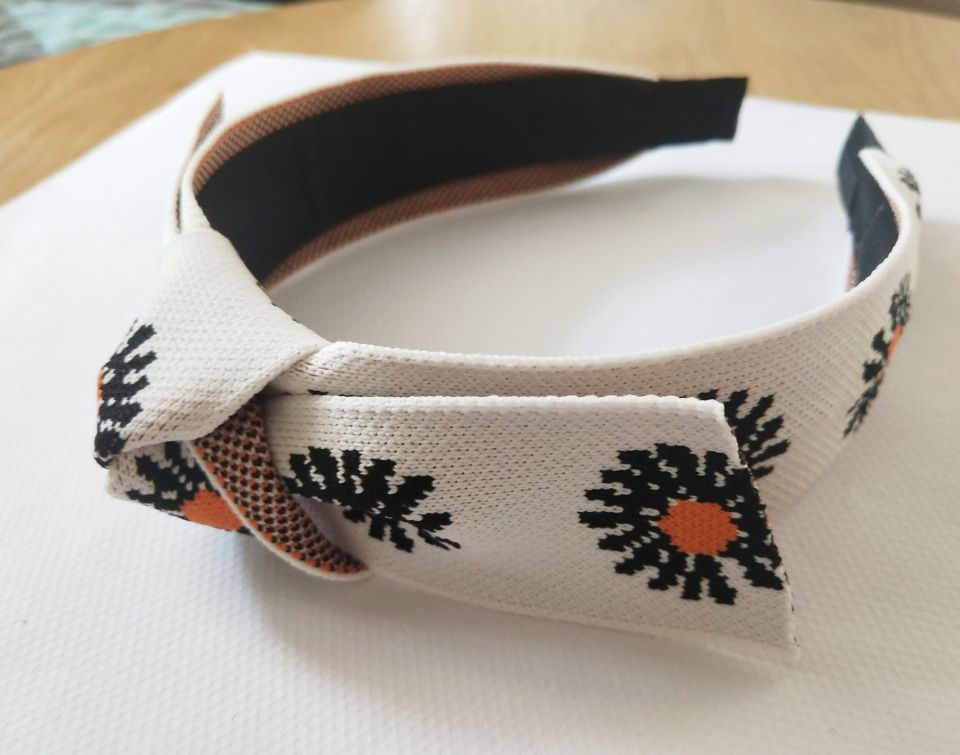 Hair Accessories Knitted Daisy Big Bow Headband