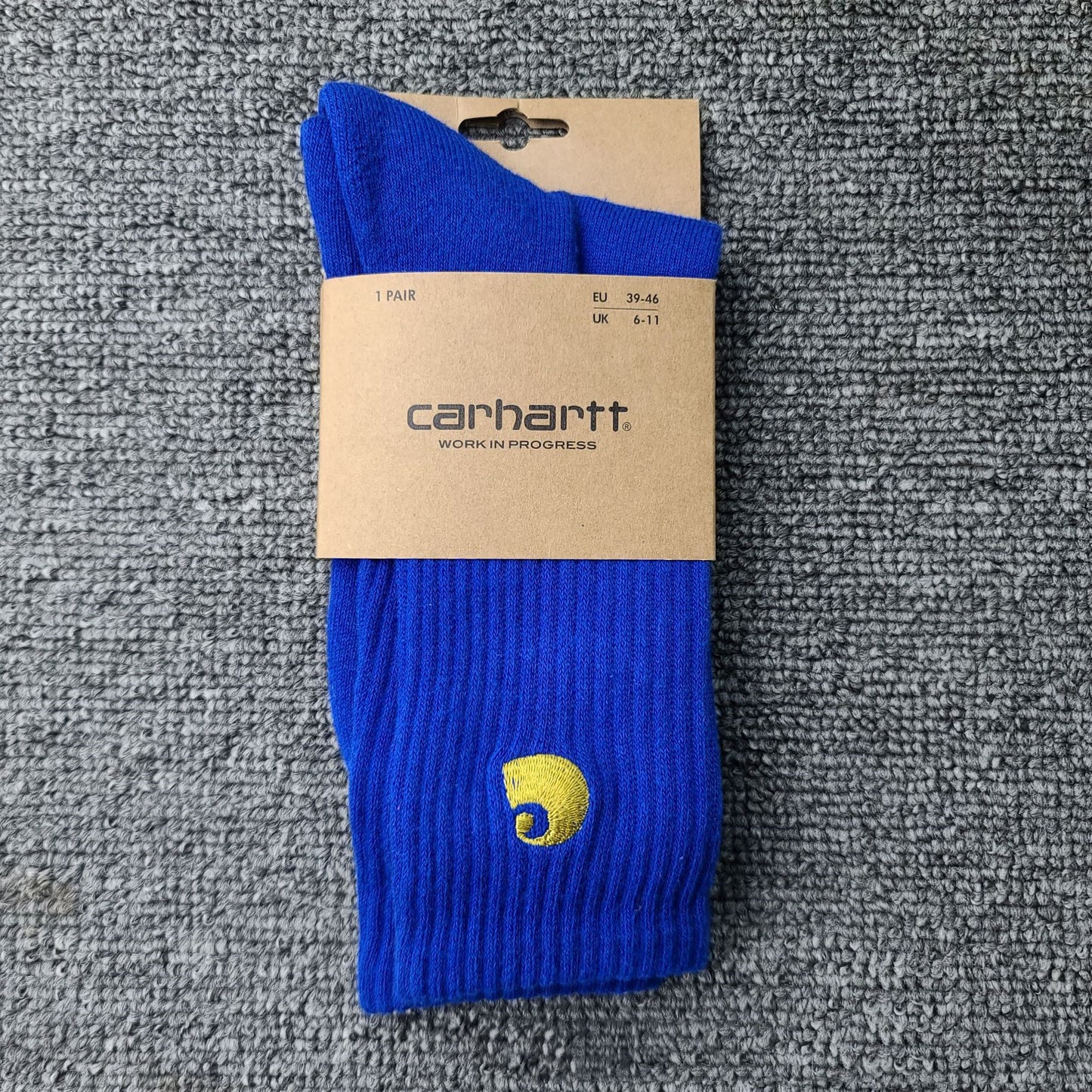 Gold Embroidered Sports Style With Letters Socks