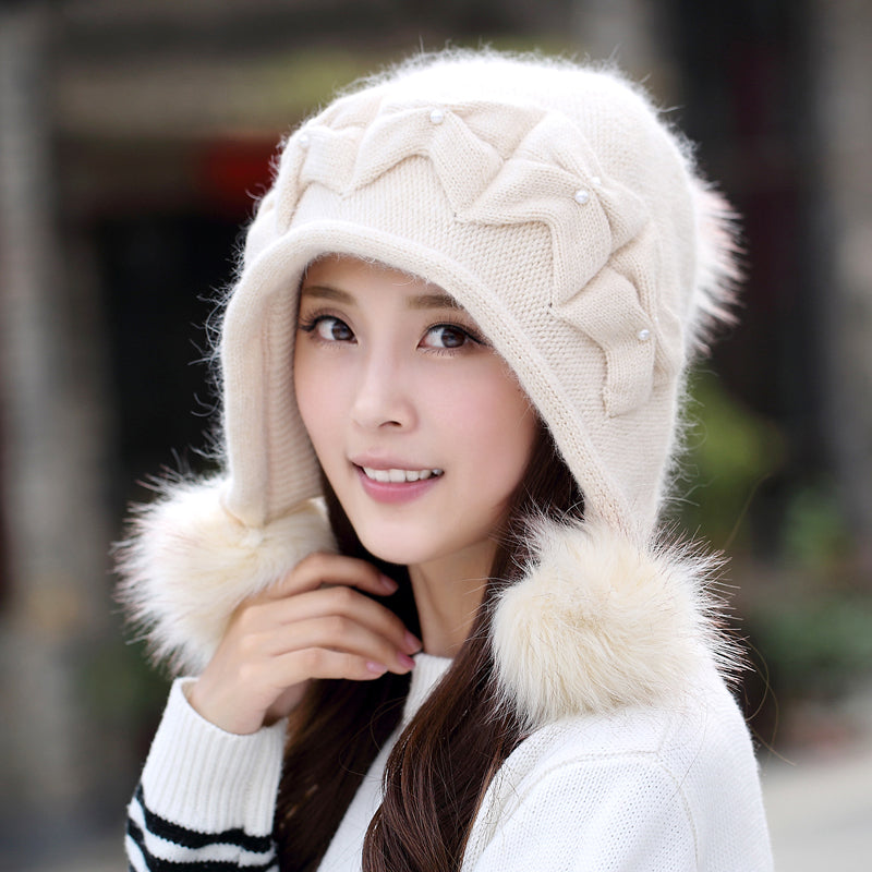 Women's Autumn And Winter Knitted Woolen Hat