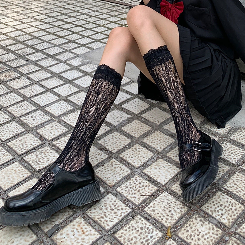 Over-knee Socks Japanese Soft Girl Cute Butterfly