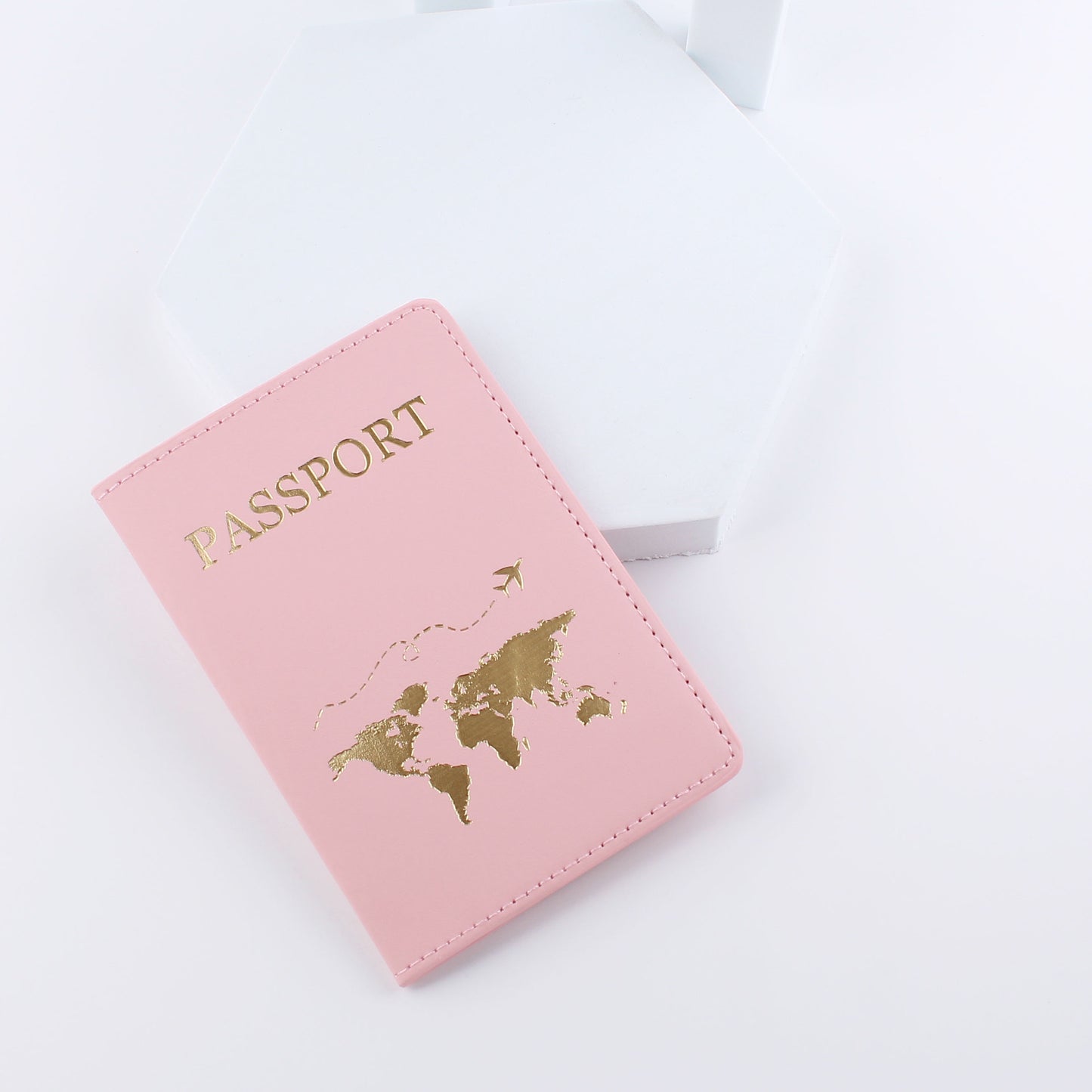 Leather Passport Holder Gift Travel Document Case Passport Protector