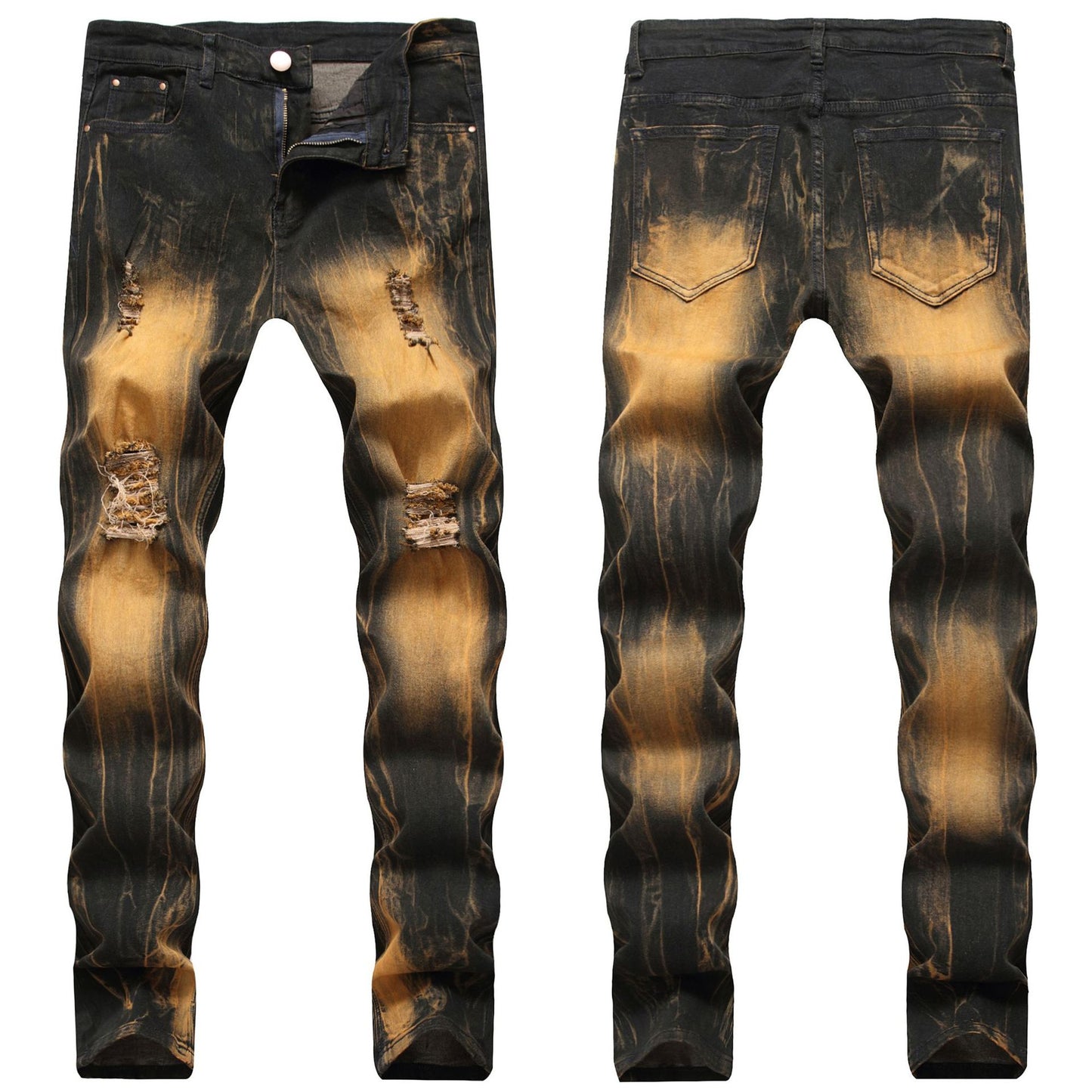 Slim-fit Foreign Trade Men's Straight-leg Jeans Men's Trousers