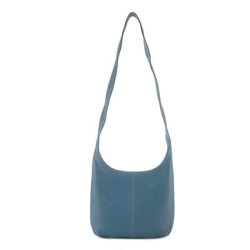 Leather Women's Casual Zip Crossbody Bag