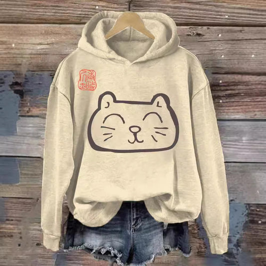 Womens 3D Digital Print Hoodie From Europe And The US