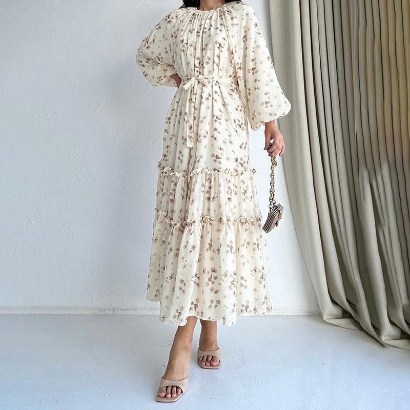Womens Floral Print Fashionable And Elegant Dress
