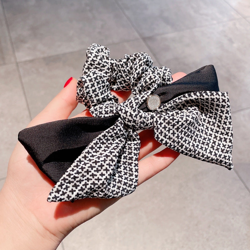 French Retro Style Letters Female Tie Hair Fashion Floating Headband Rope