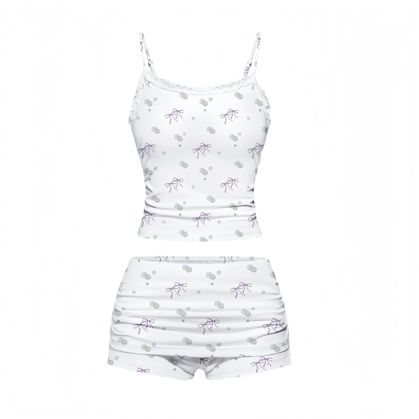 Womens Floral  Slim-Fit Camisole With Straps