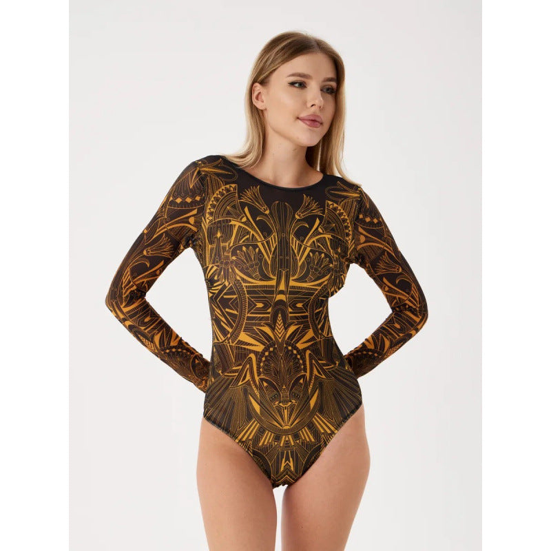 European And American One-piece Bikini Russian Swimsuit