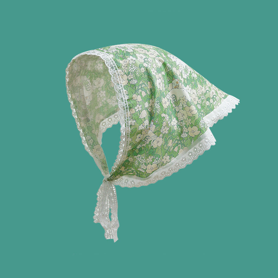 Women's Cotton And Linen Mori Style Lace Triangular Binder