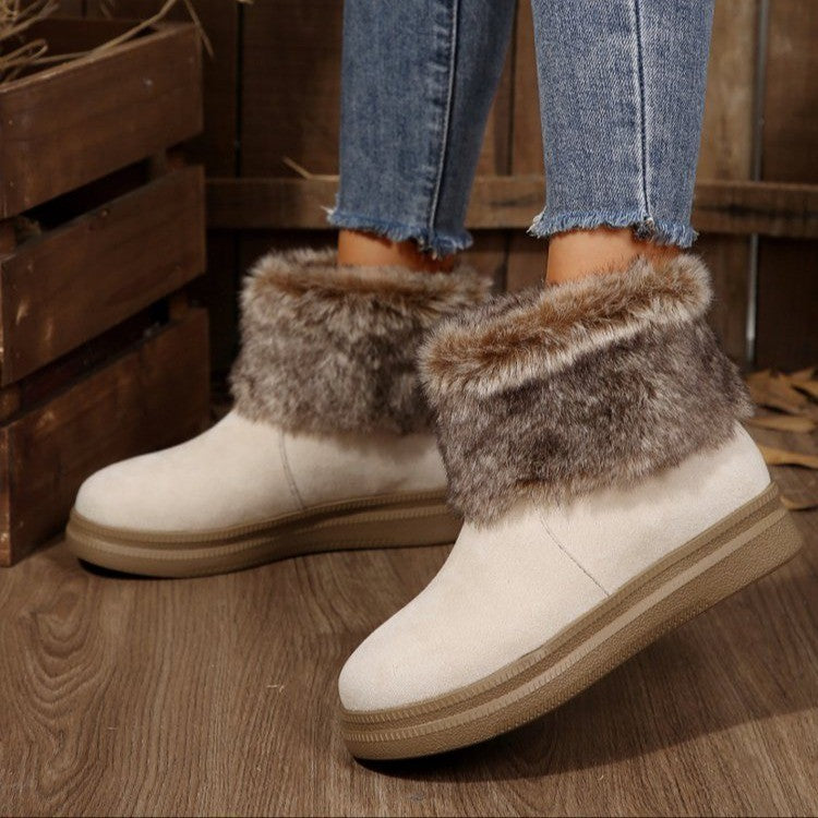 Women's Fleece-lined Cotton Snow Boots