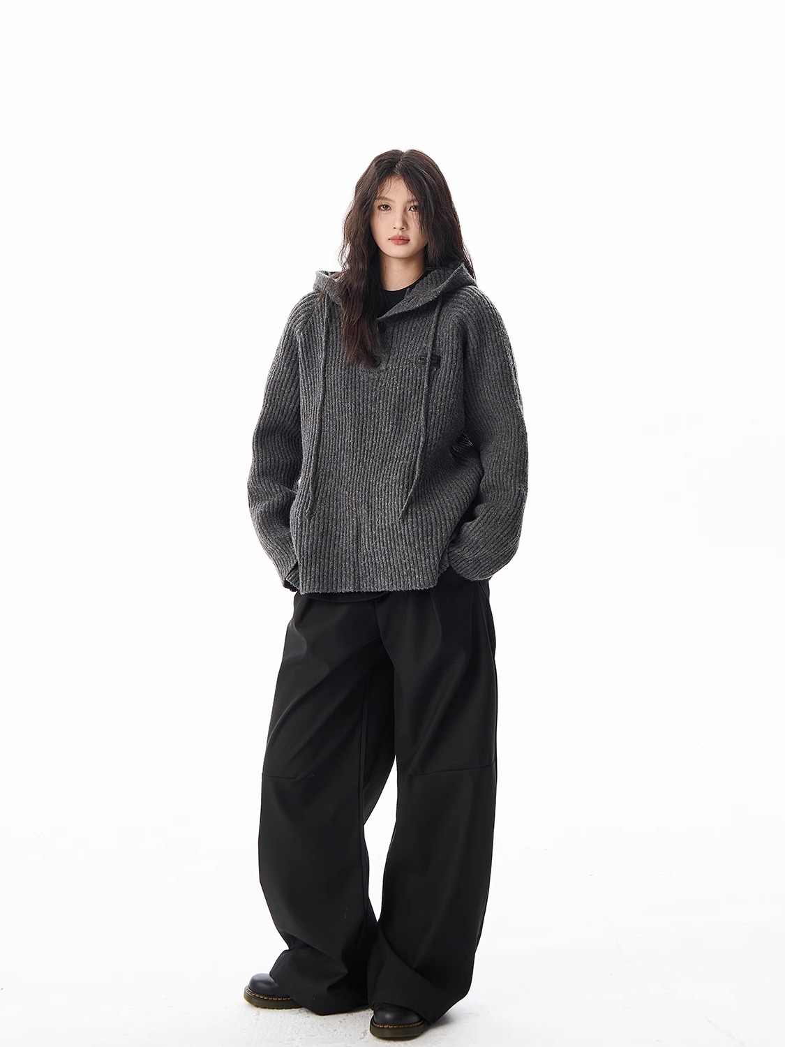 Loose Hooded Sweatshirt Coat Women's Sweater