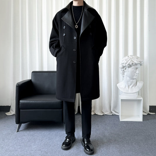 Youth Stylish Men's Handsome Versatile Trench Coat