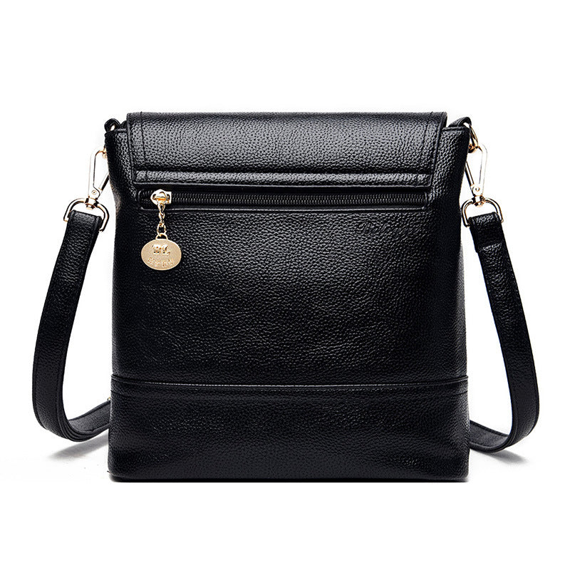 Shoulder Messenger Simple Generous Handheld Lychee Pattern Small Square Bag