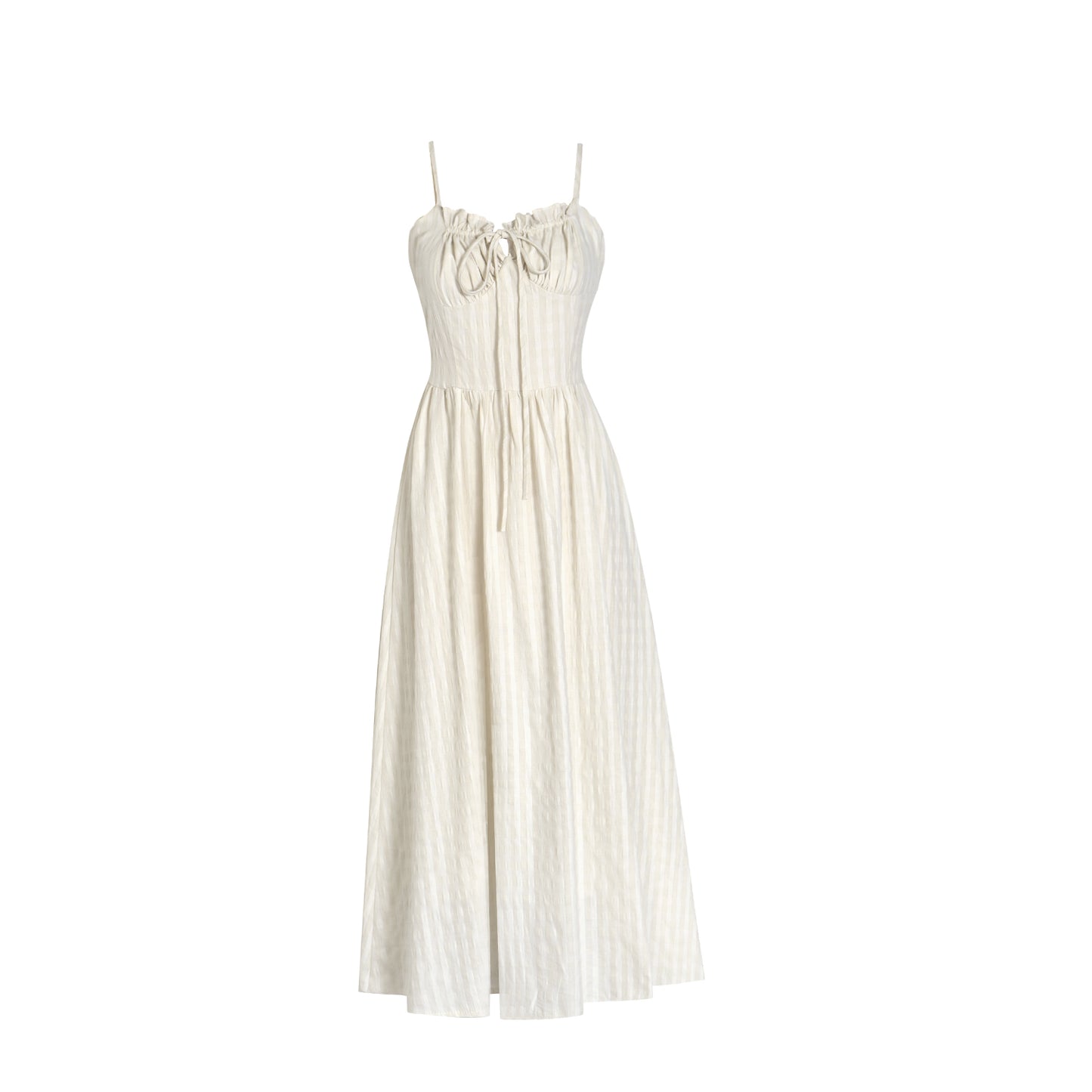 Checkered First Love Strap Dress French