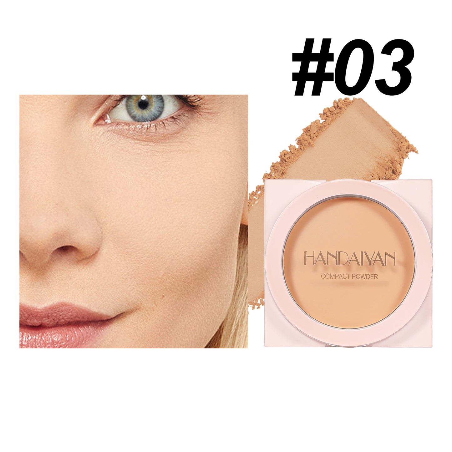 Finishing Powder Invisible Pore Waterproof Sweat-proof Wet And Dry Matte Powder Cake Makeup
