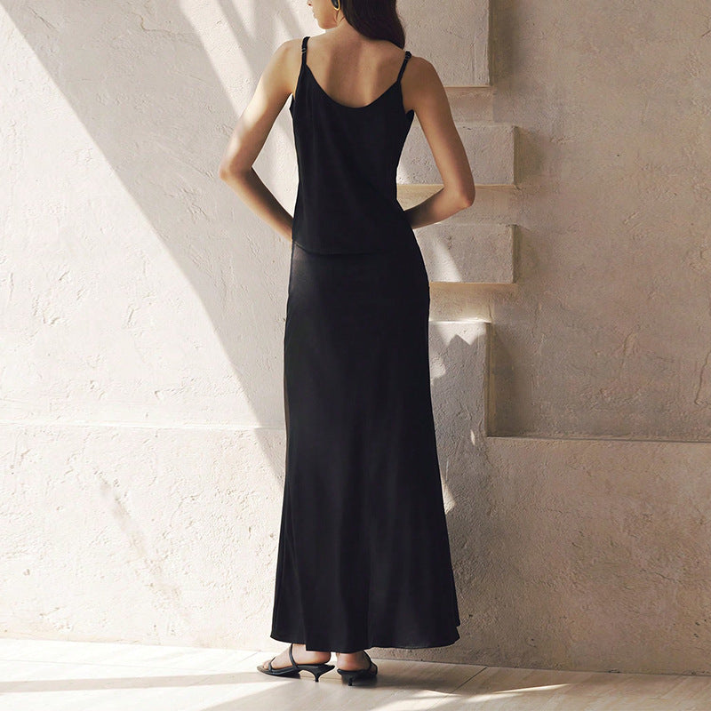 Female Temperament Camisole Vest Half Skirt Set