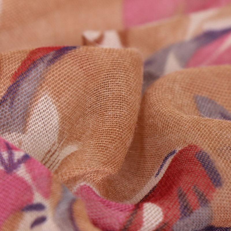 Cotton Yarn Bali Printed Scarf Thin Section Breathable And Multi-purpose