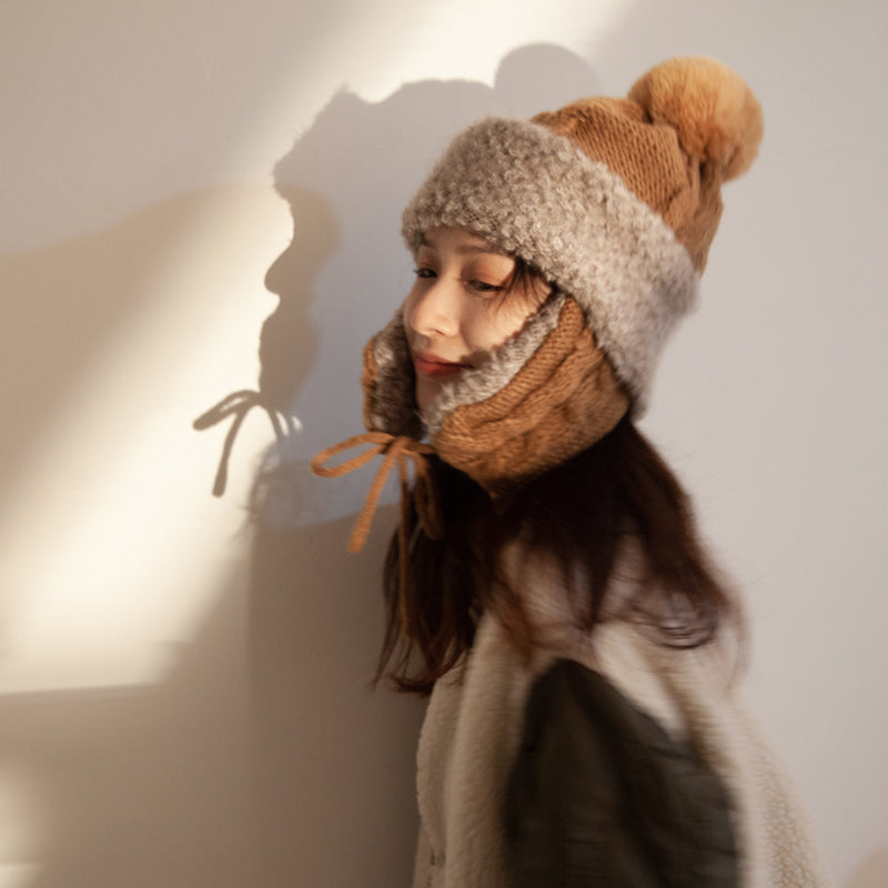 Knitted Cute Ear Protection Woolen Hat