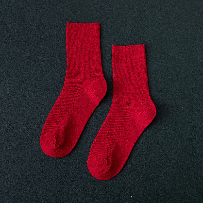 Medium Tube Long Tube Fluorescent Candy Color Socks