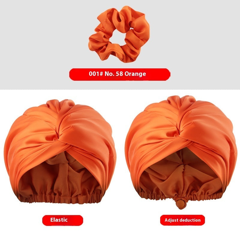Women's Two-tier Adjustable Silk Makeup Cap