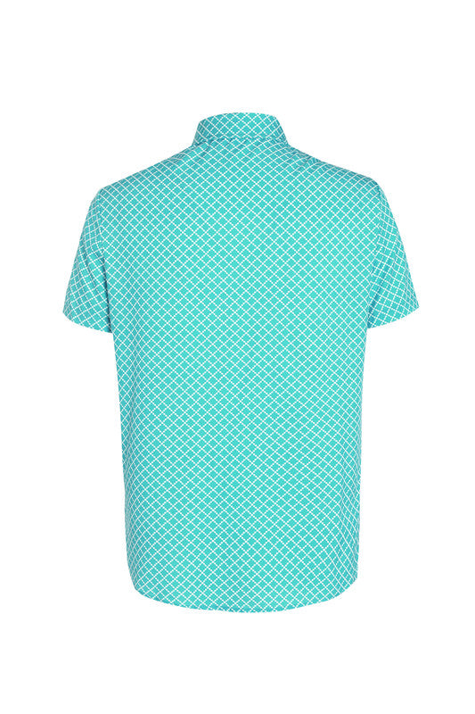 Classic And Fashionable Diamond-shaped Small Checkered Shirt For Men