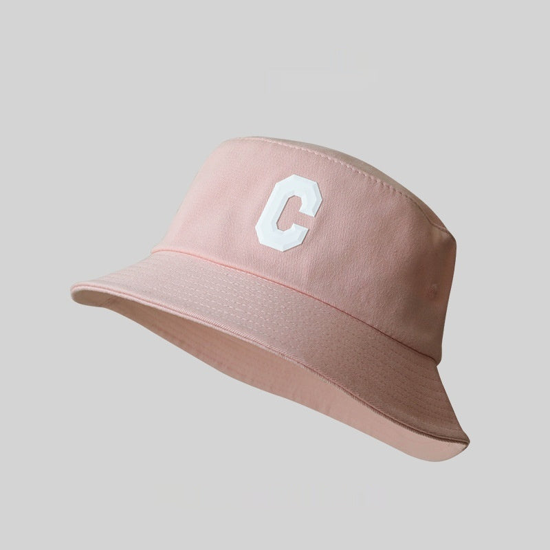 Big Head Circumference Bucket Hat All-match Letters Sun Hat