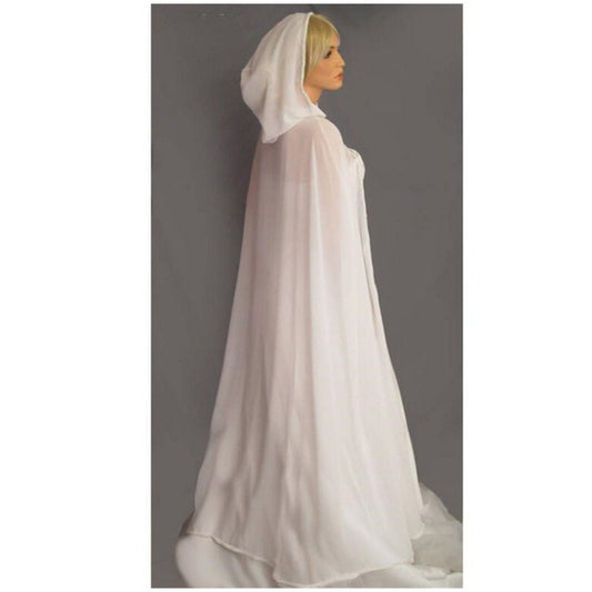 Chiffon Translucent Cape Hooded Shawl Girl