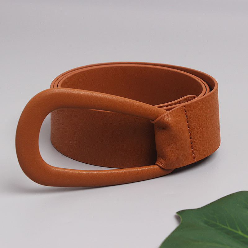 Double-sided Imitation Sheepskin Decoration Accessories Waist Coat Shirt Sweater Long Strip Outer Belt