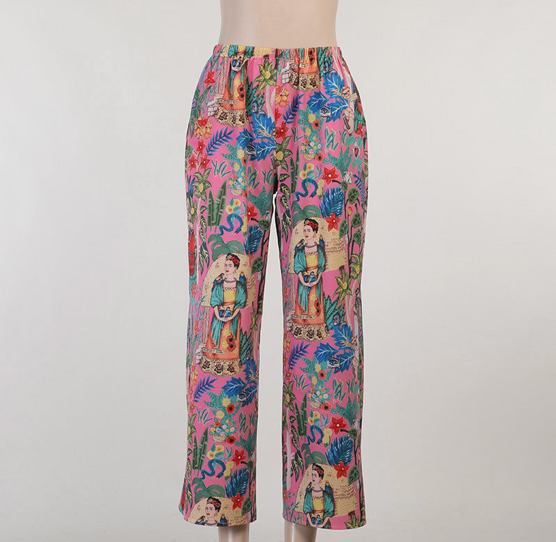 Women's Printed Casual Pants Factory Direct