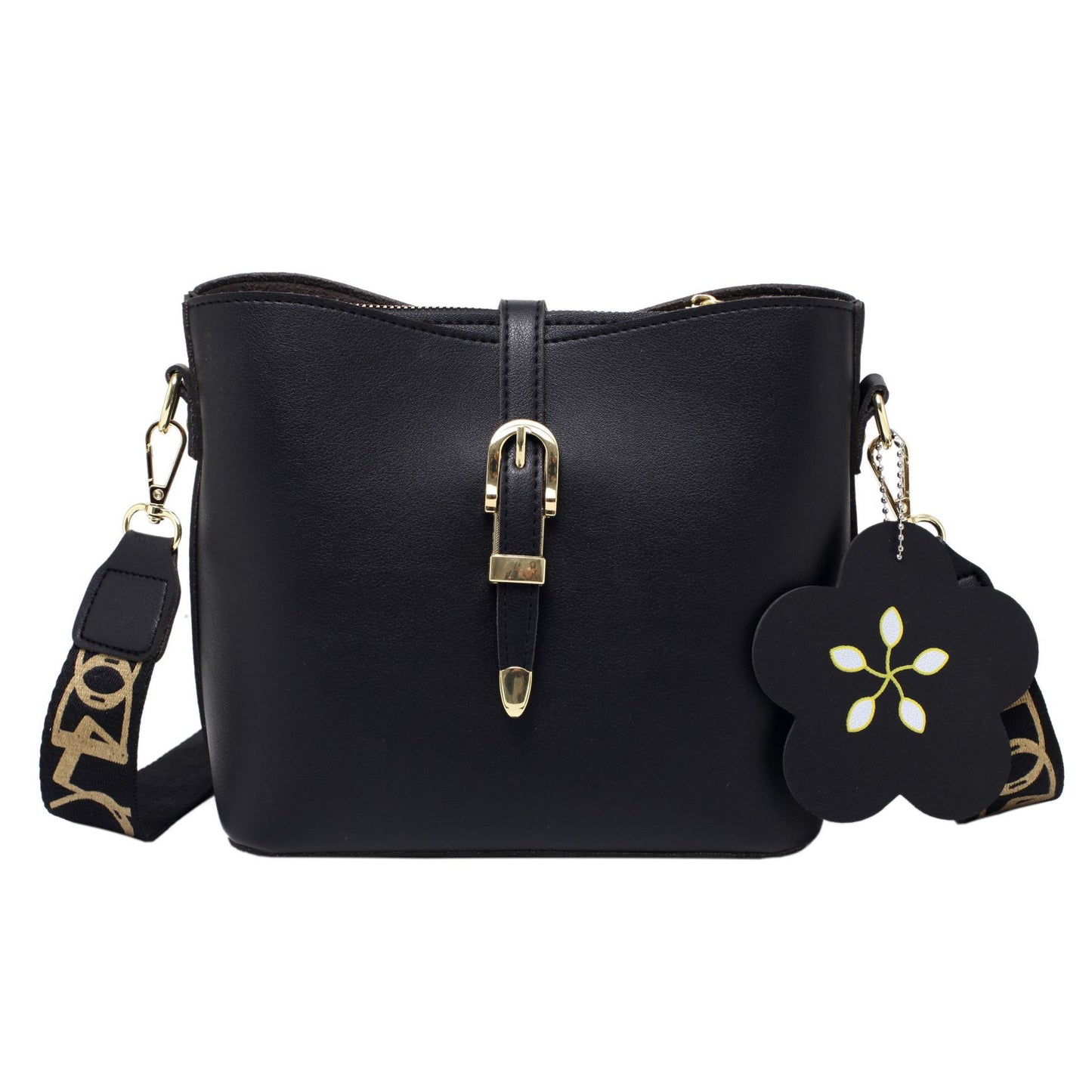 Large Capacity Shoulder Bag Wide Shoulder Strap Crossbody Bag