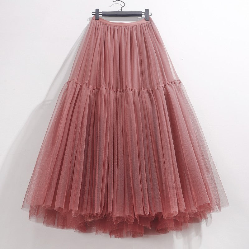 High Waisted Mid Length Cake Mesh Fairy Dress
