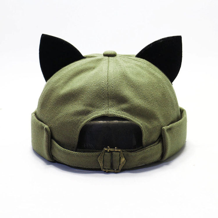 Love All-match With Cat Ears Melon Hat Landlord Hat Women