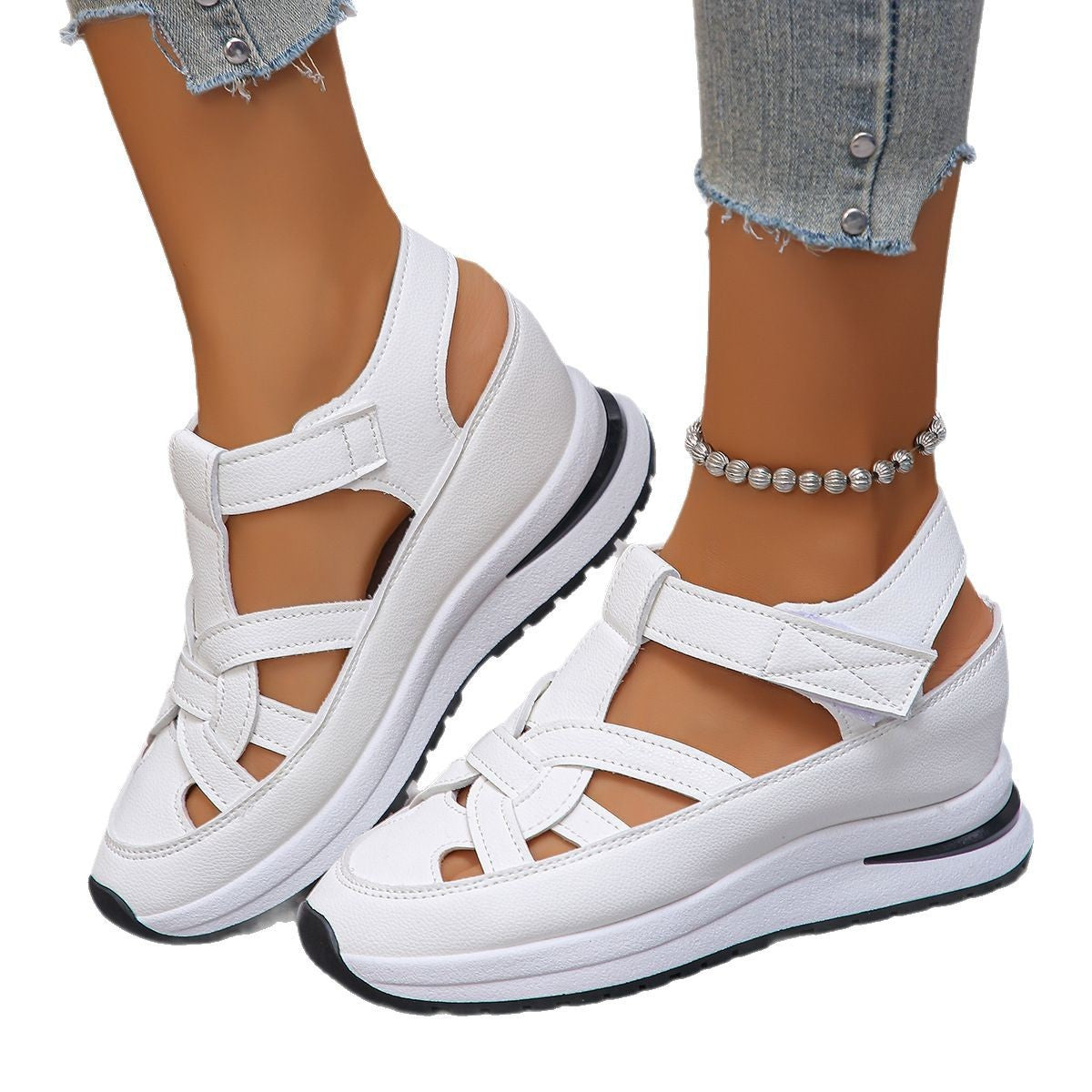 Wedge Roman Women's Magic Stick Shoes Platform Casual Shoes