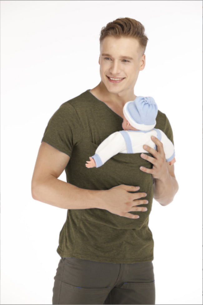 Dad Multifunctional Clothes Kangaroo Mummy Vest Long Sleeve