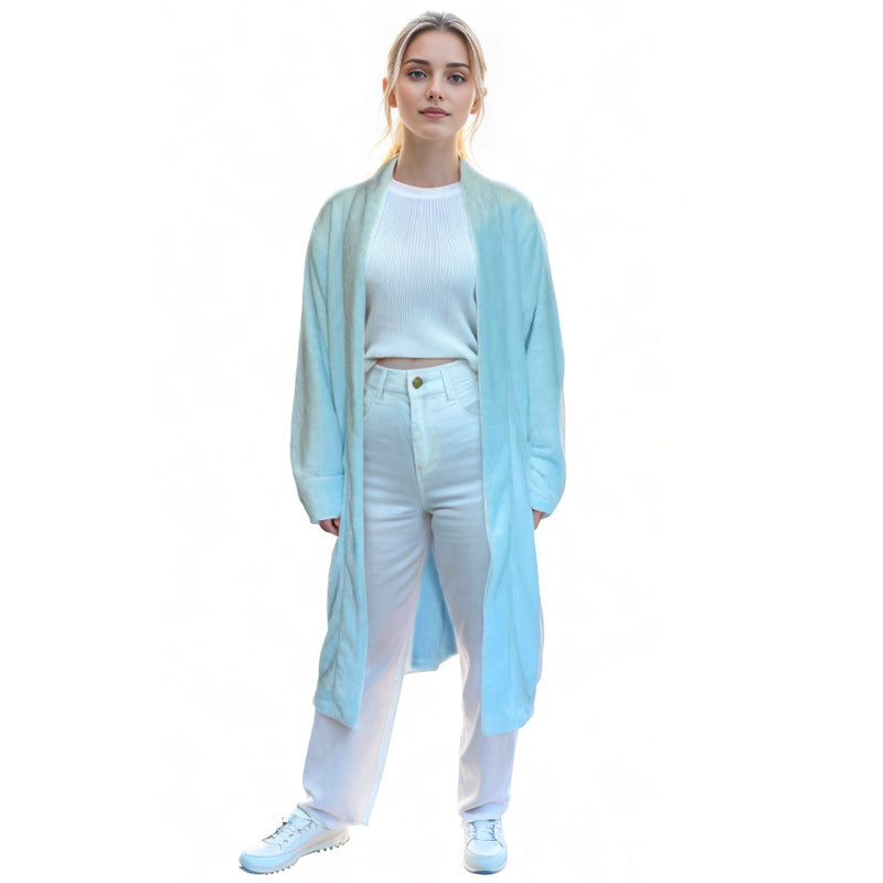 Stylish Minimalist And Relaxed Fit Long Sleeve Loungewear Jacket