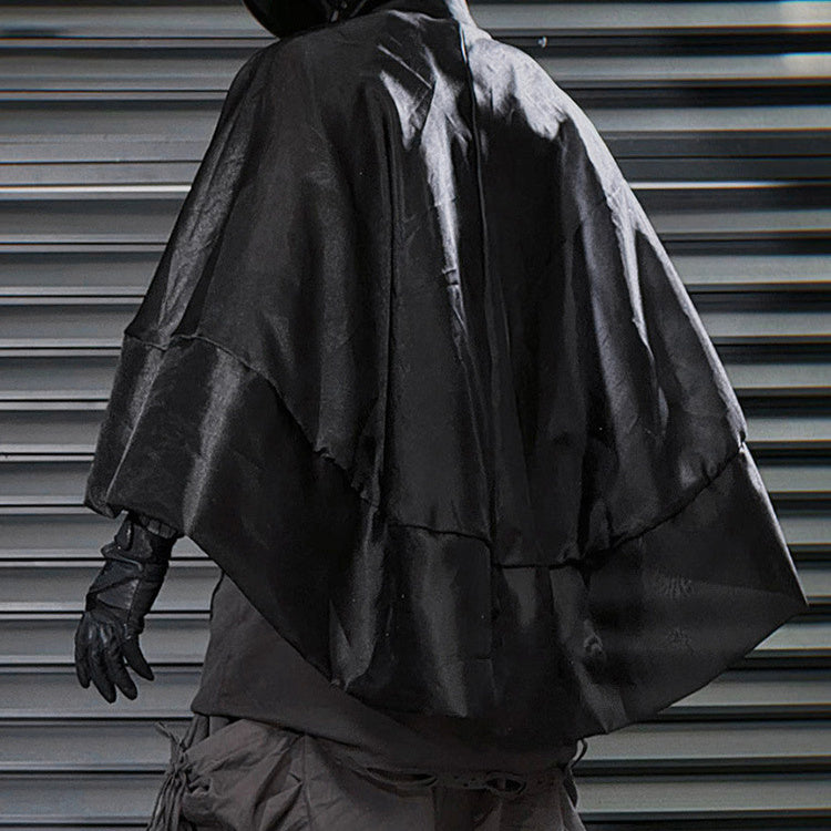 Pearl Yarn Cape And Shawl Hip Hop Stand Collar Sun Protection Top