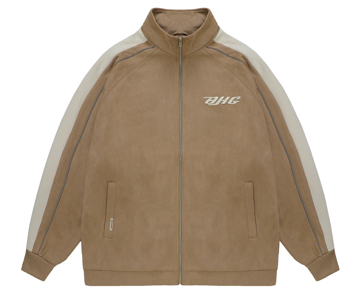 Men's Suede Vintage Baseball Jacket