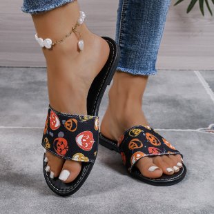 Women's Sandals Flat Color Matching