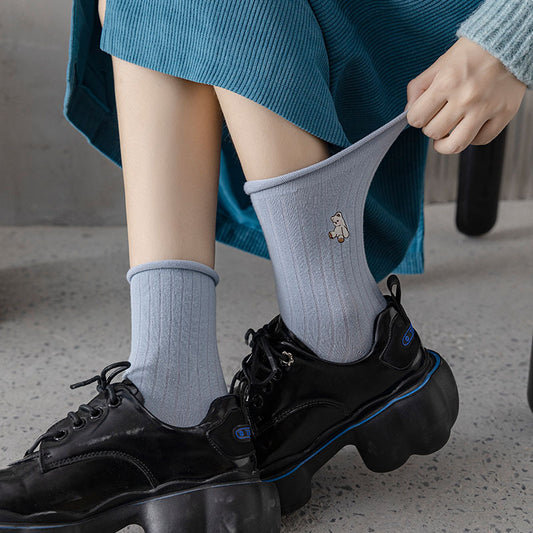 College Style Women's Stacked Socks