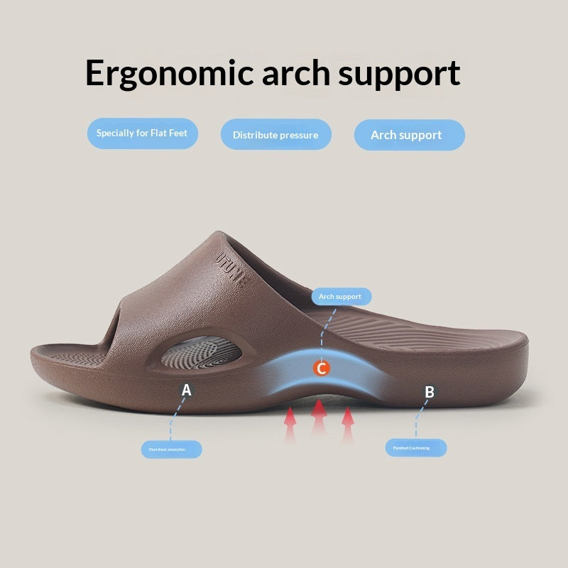 Womens Indoor Non-slip Flat-foot Sandals For Home Use