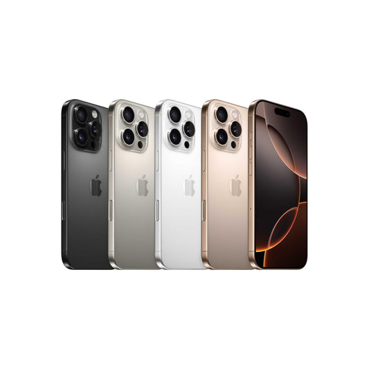 Apple iPhone 16 Pro (256 GB) - naturligt titan + Silikonskal med MagSafe - svart