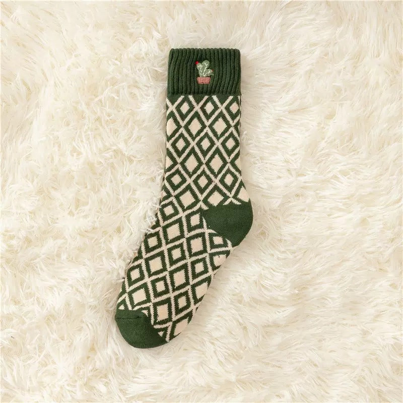 Autumn And Winter New Socks Women's Thickened Fleece-lined Warm