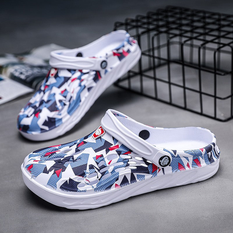 Men's Casual Breathable Camouflage Personalized Slippers