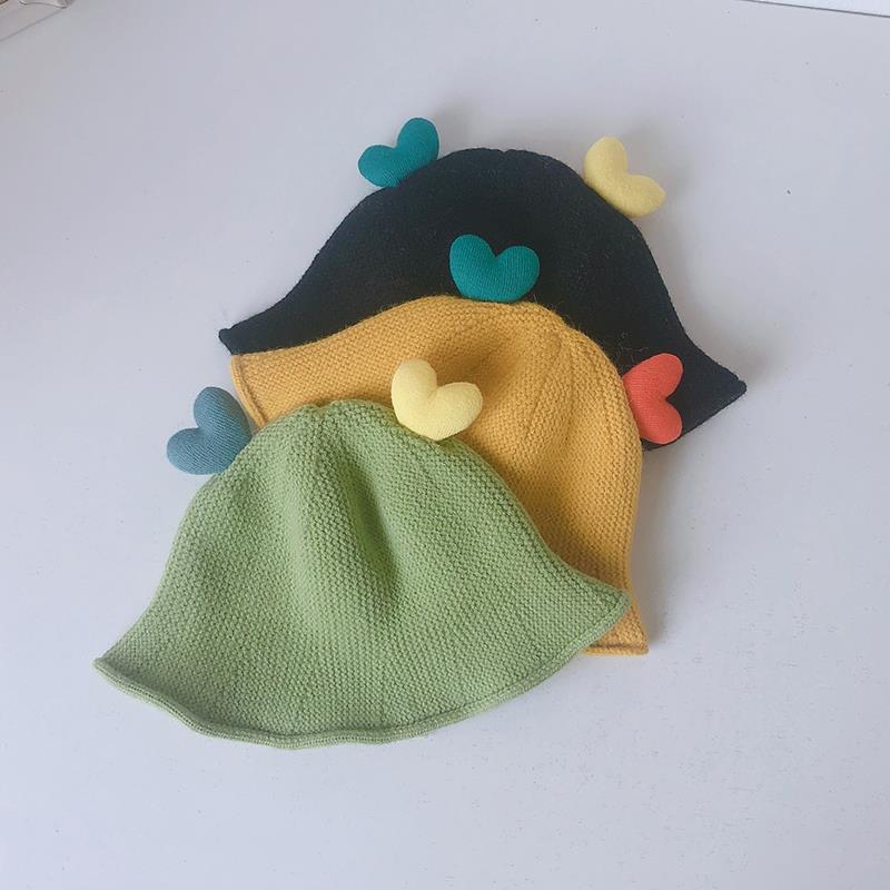 Cute Spring And Autumn Knitted Bucket Hat