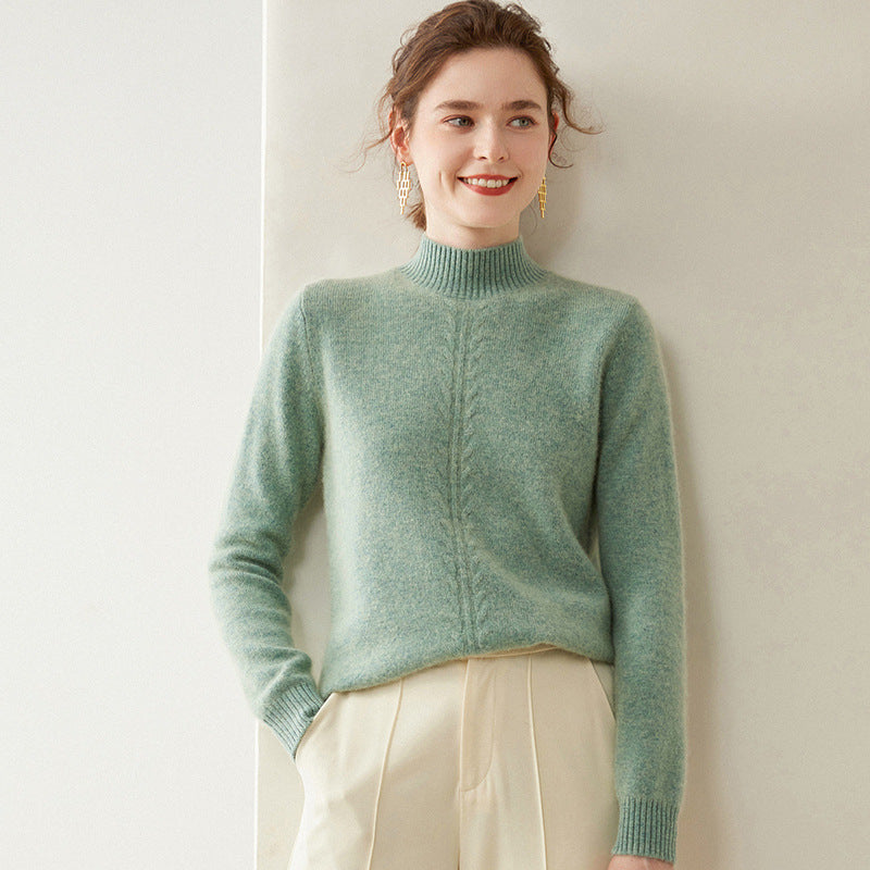 Cashmere Knitted Bottoming Shirt