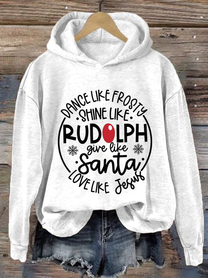 Sweater 3D Letters Printed Hoodie Women