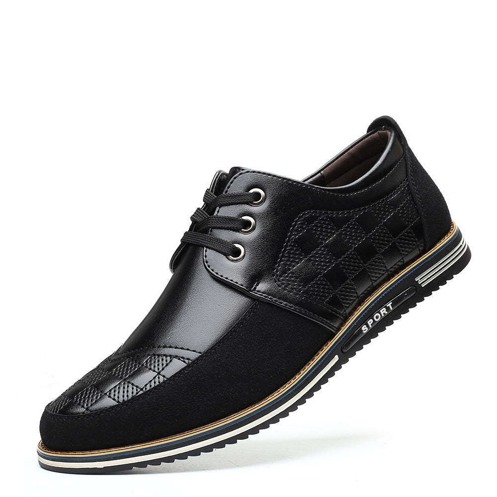 Trendy Casual Shoes Men's Lattice Lace-up Men's Shoes