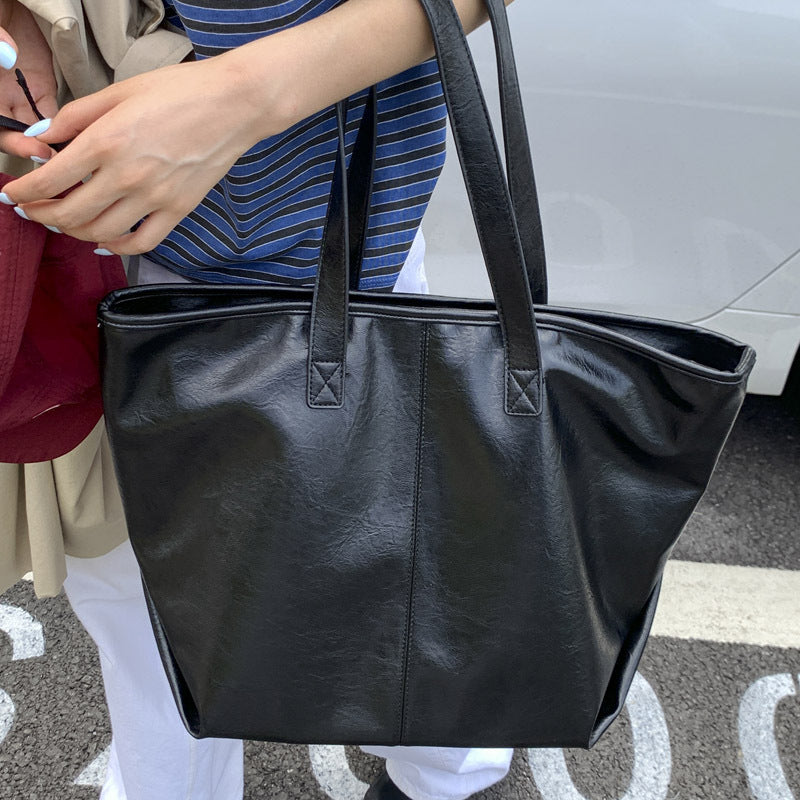 Fashionable Large-capacity Tote Bag Vintage And Casual