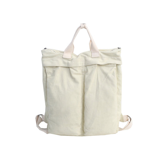 Lazy Style Canvas Art Large-capacity Backpack Women